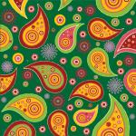 Paisley Pattern Background Colorful