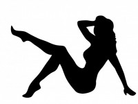 Pin up girl Silhouette