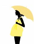 Pregnant Woman Silhouette Clipart