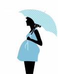 Zwangere Vrouw Silhouet Clipart