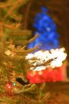 Red white and blue christmas tree