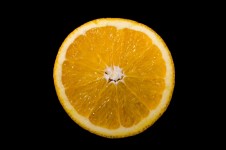 Porción de fruta naranja