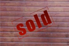 Sold Sign Wood Background