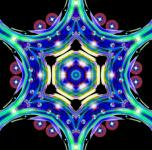Space patterned kaleidoscope