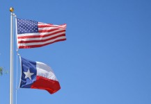 Stars Stripes Vlajka USA Texas Barvy