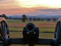 Zachód słońca w Gettysburg