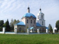 Tempel in het dorpje Novospassk