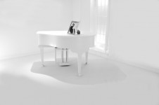 Weißen Klavier