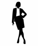 Frau in Business-Anzug