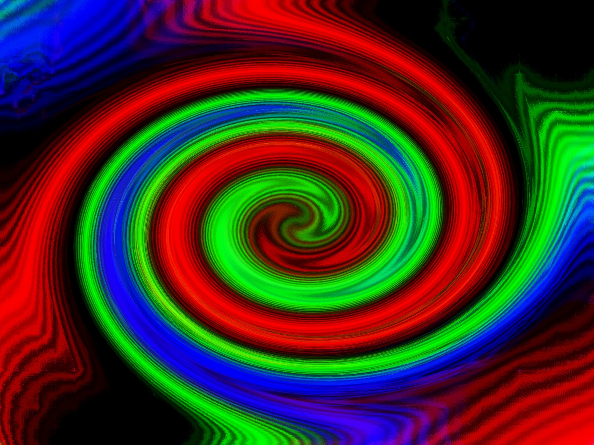 Abstraktion Regenbogen Spirale