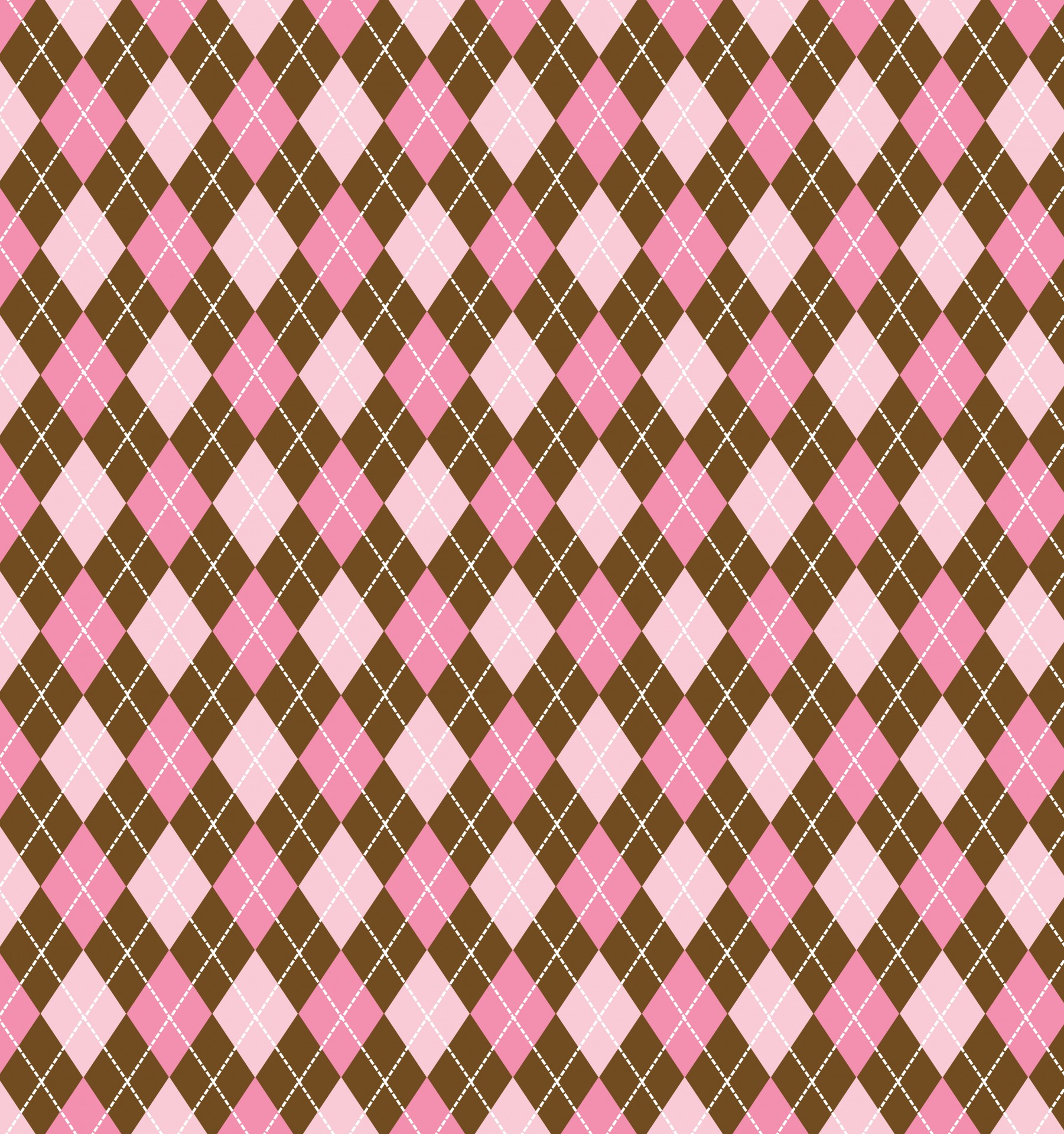 Argyle Różowy Brown Background