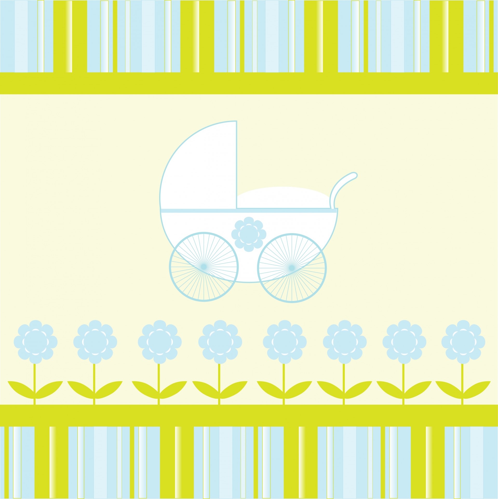 Baby Boy Stroller Background