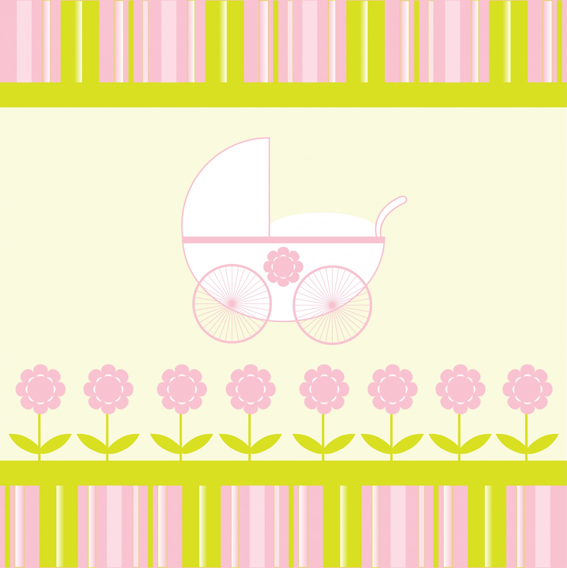 Baby Girl Stroller Background