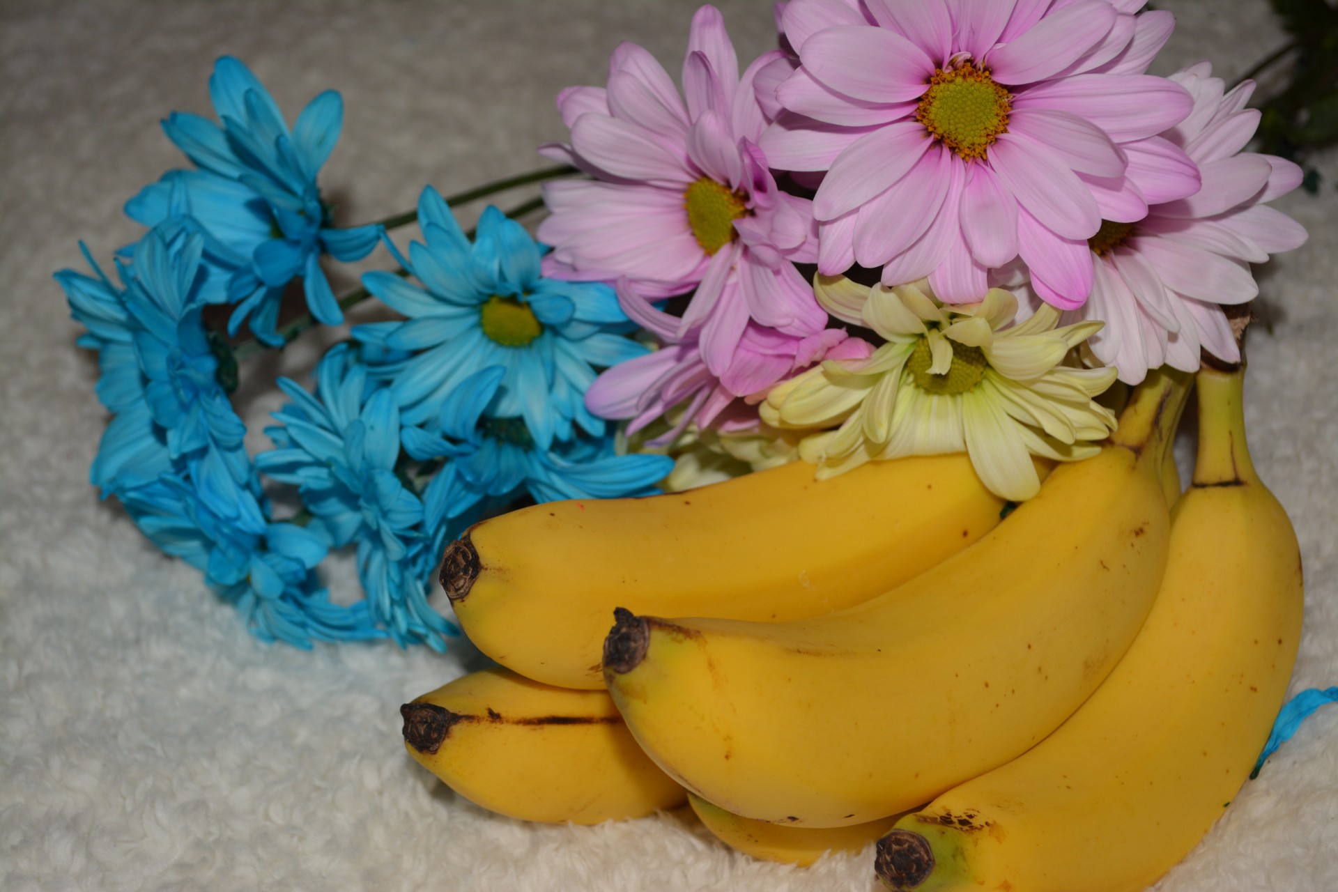 Banana Fruit Daisy Blumen Bunte