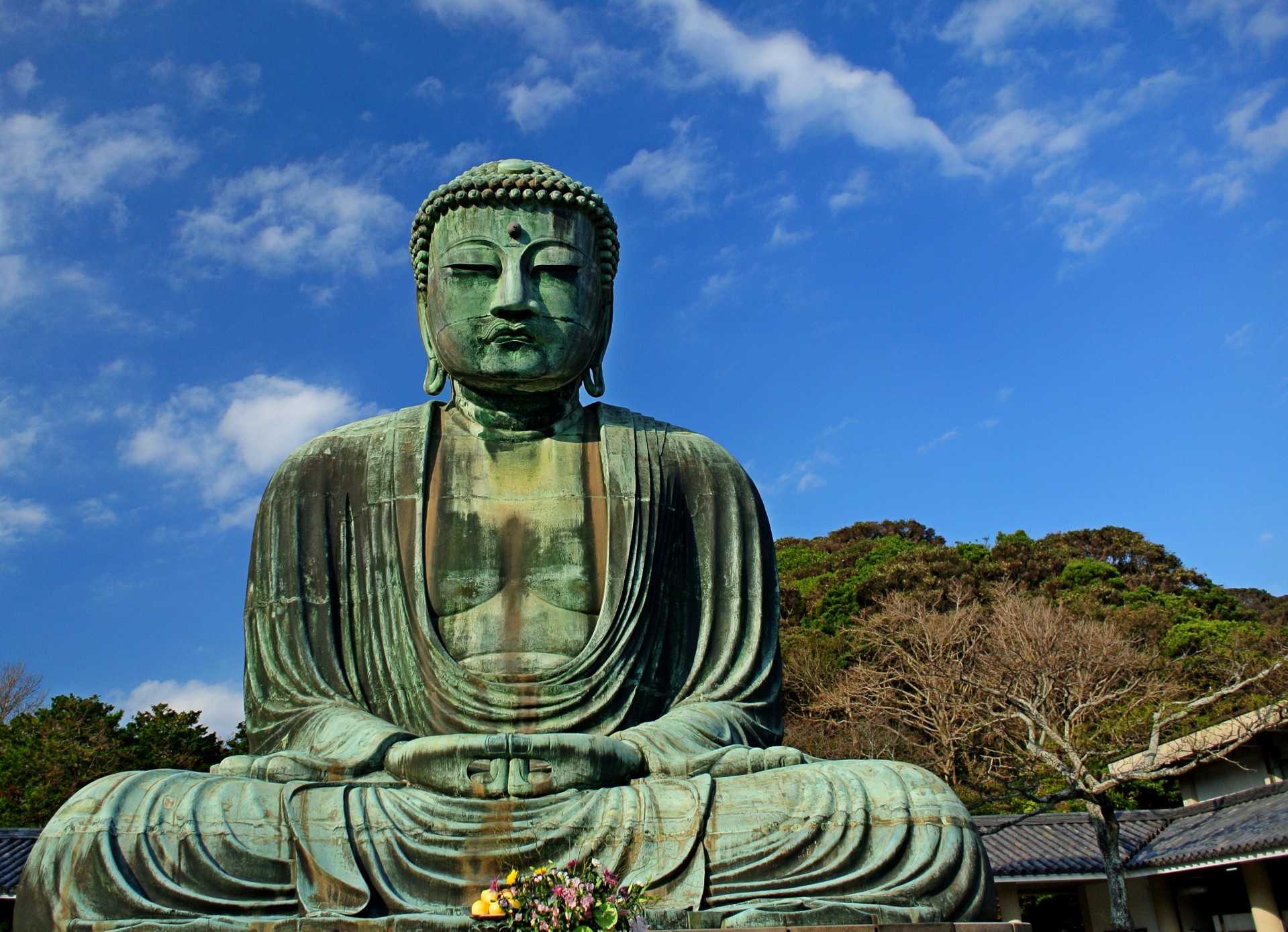 Bronze statue of Buddha at Kamakura, Japan