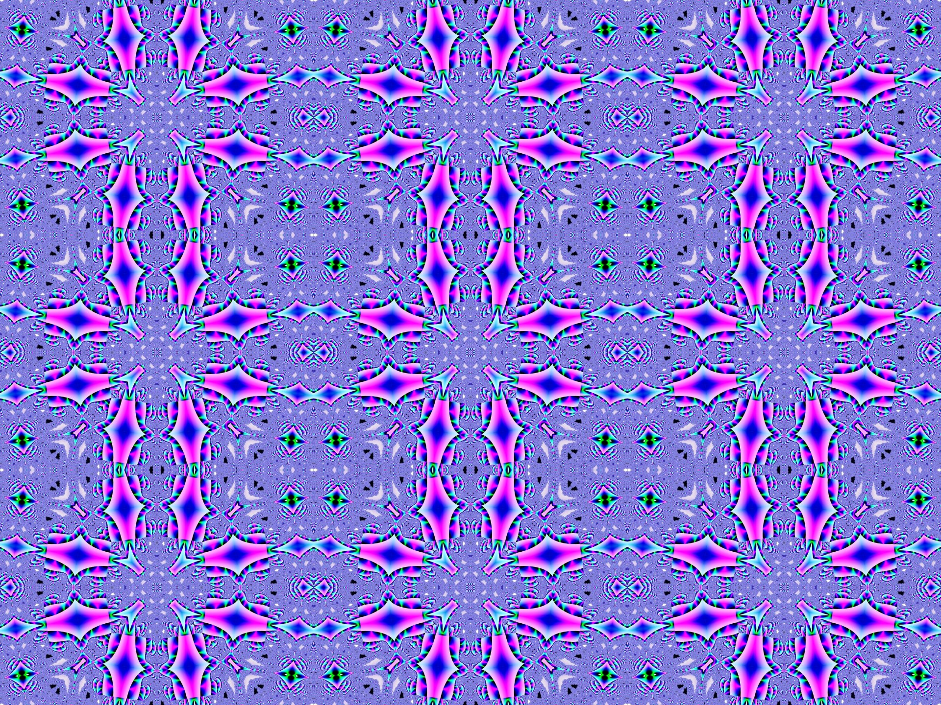 Blauw fractal wallpaper