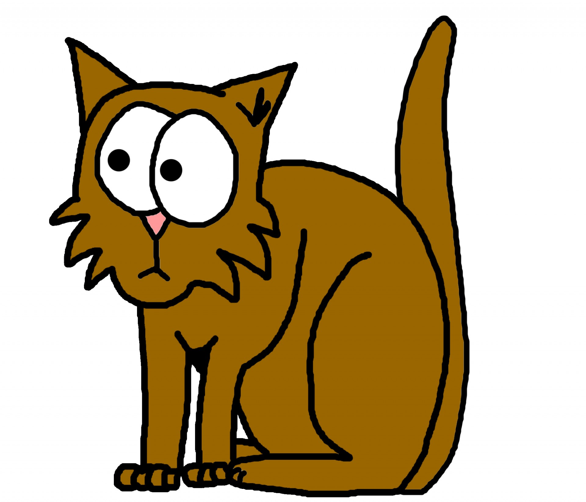 коричневый кот иллюстрации