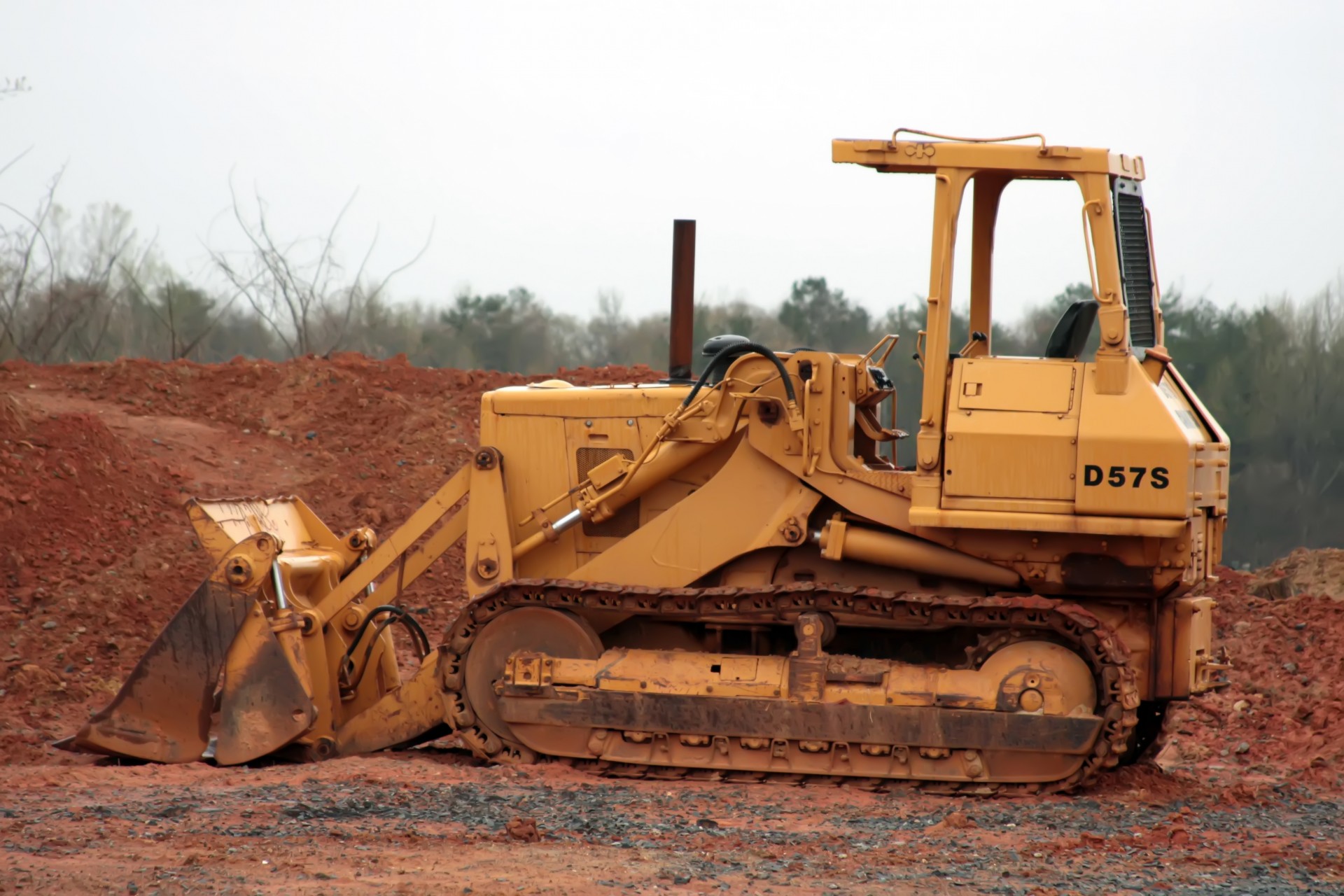 Bulldozer At Work Site Free Stock Photo - Public Domain Pictures