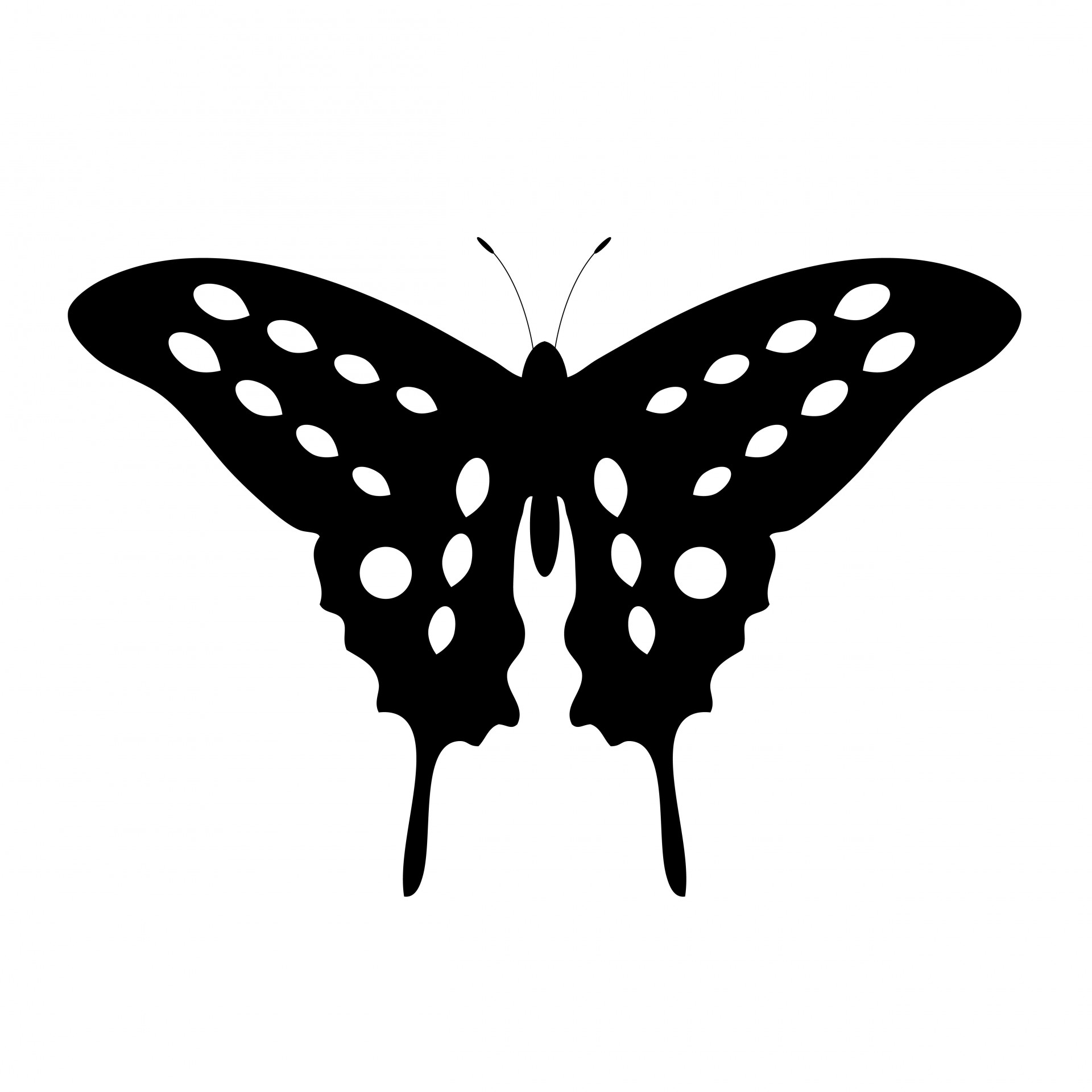 Бабочка татуировки Clipart