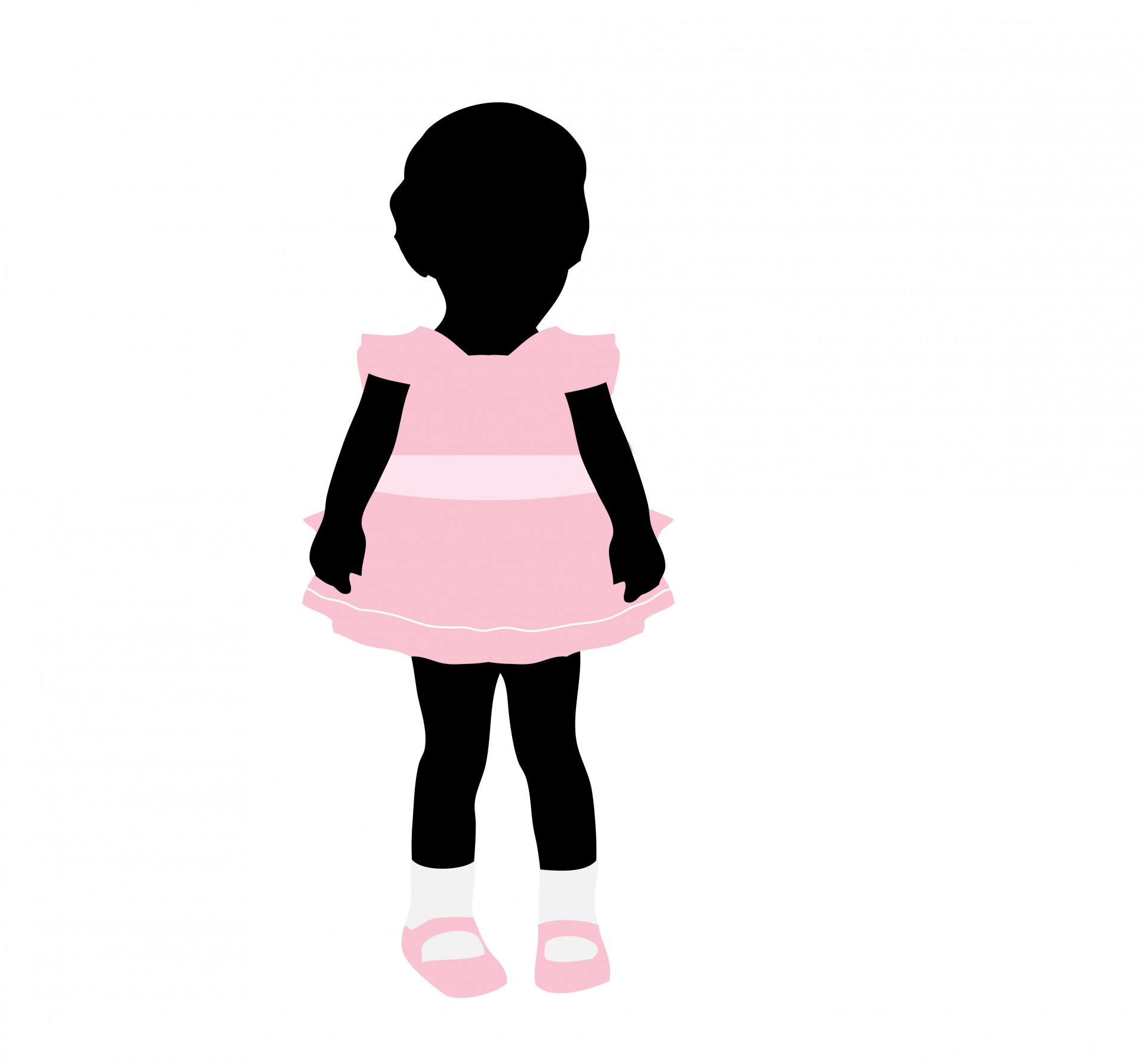 Kind in rosa Kleid