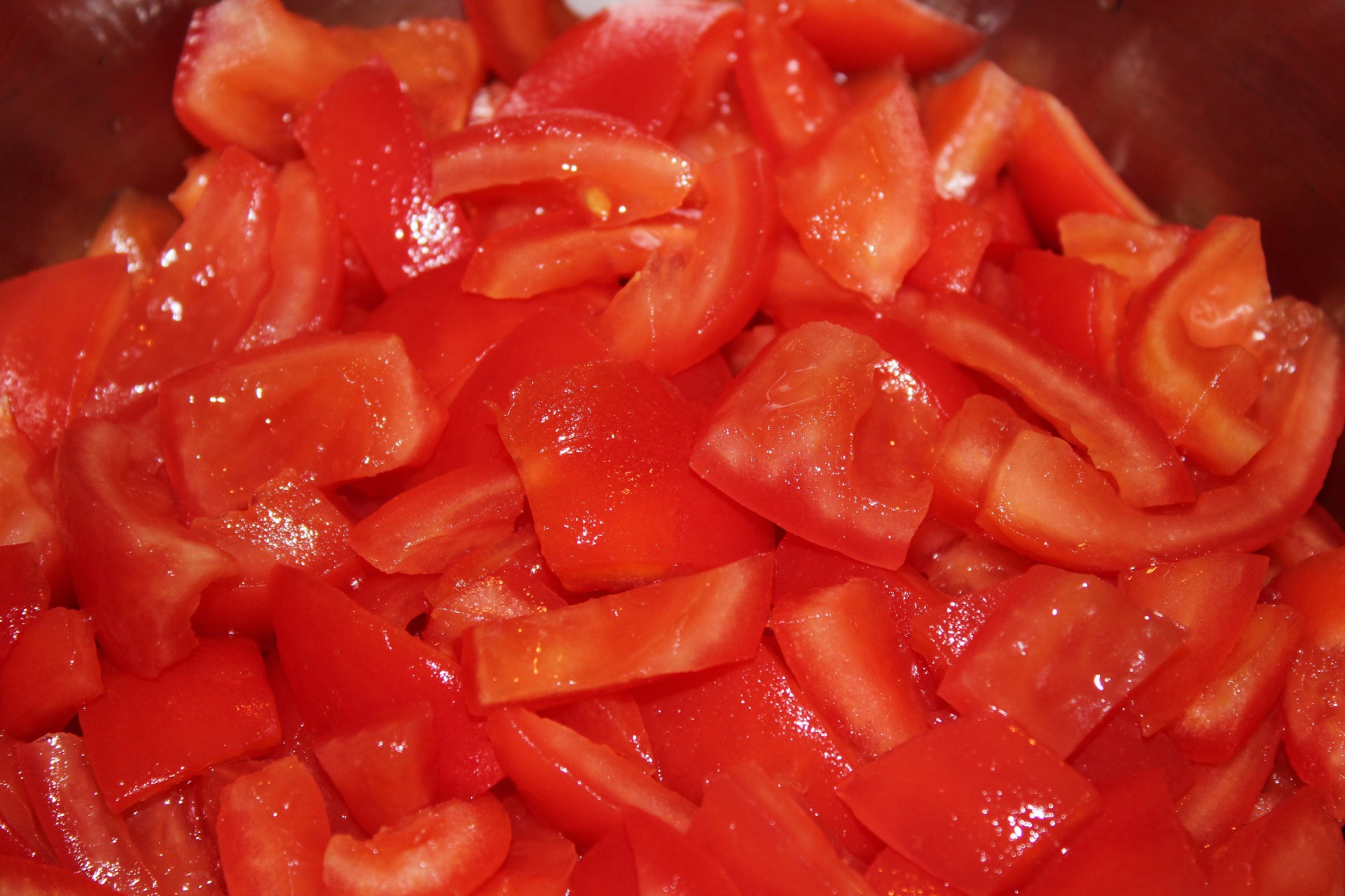 Gehakte tomaten