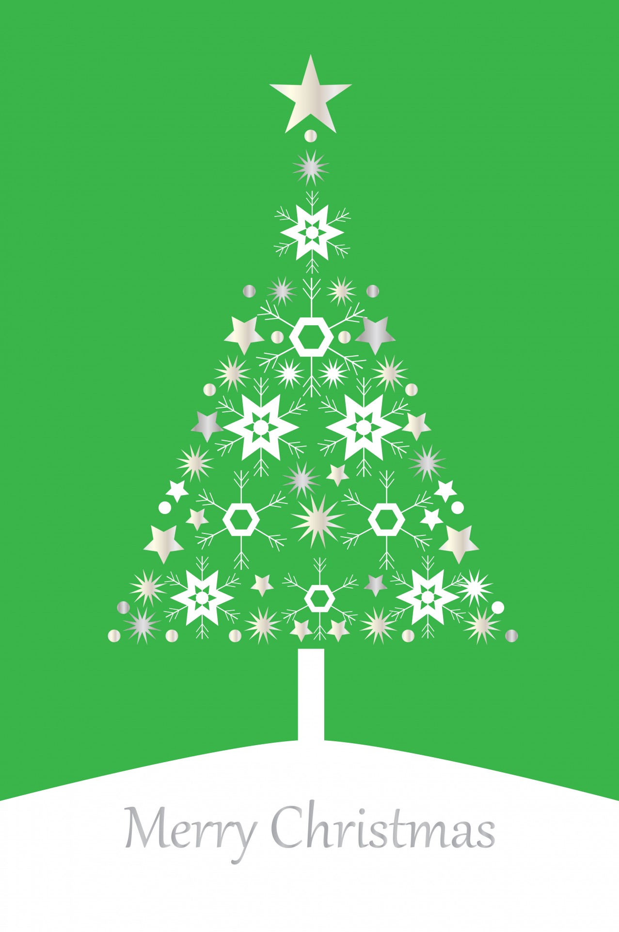 Christmas Tree Card Modern