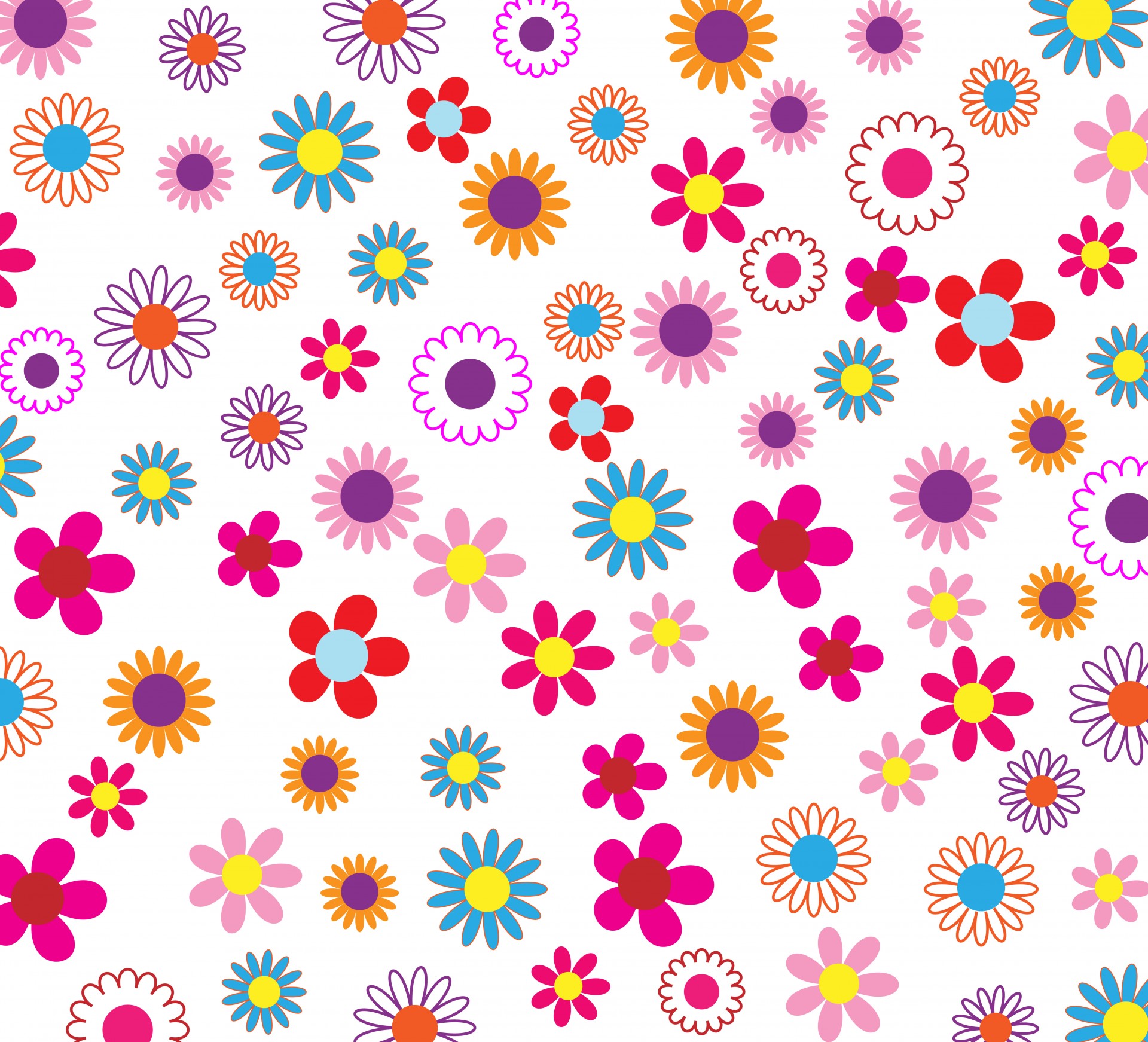 Bunte Blumen Hintergrund-Muster