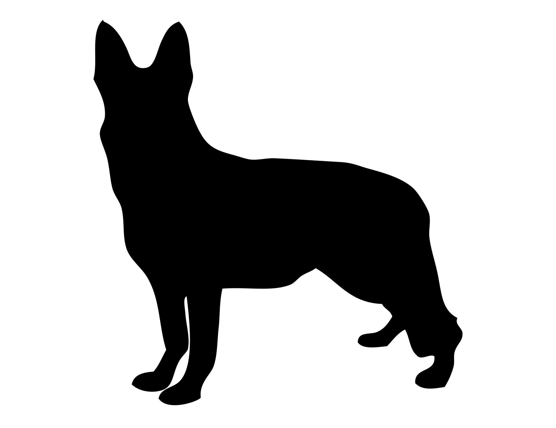 Dog German Shepherd Silhouette