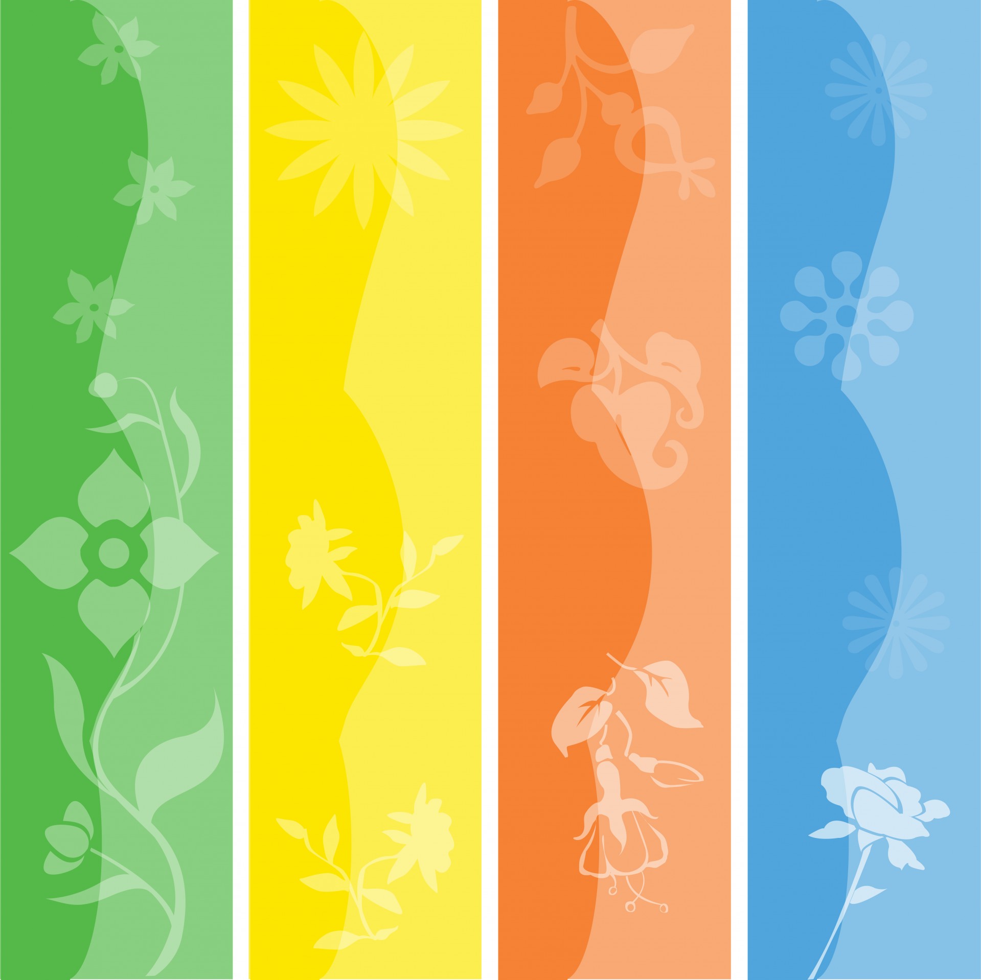 Floral Colorful Seasonal Banners