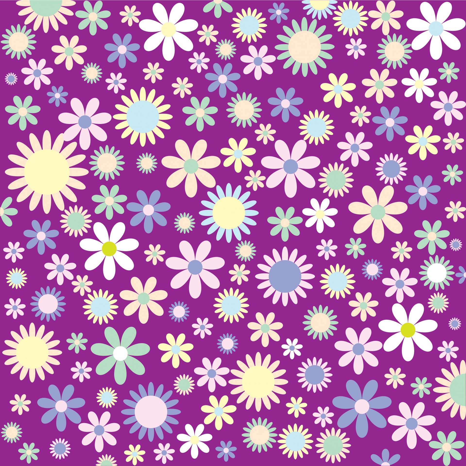 Fond Floral Wallpaper