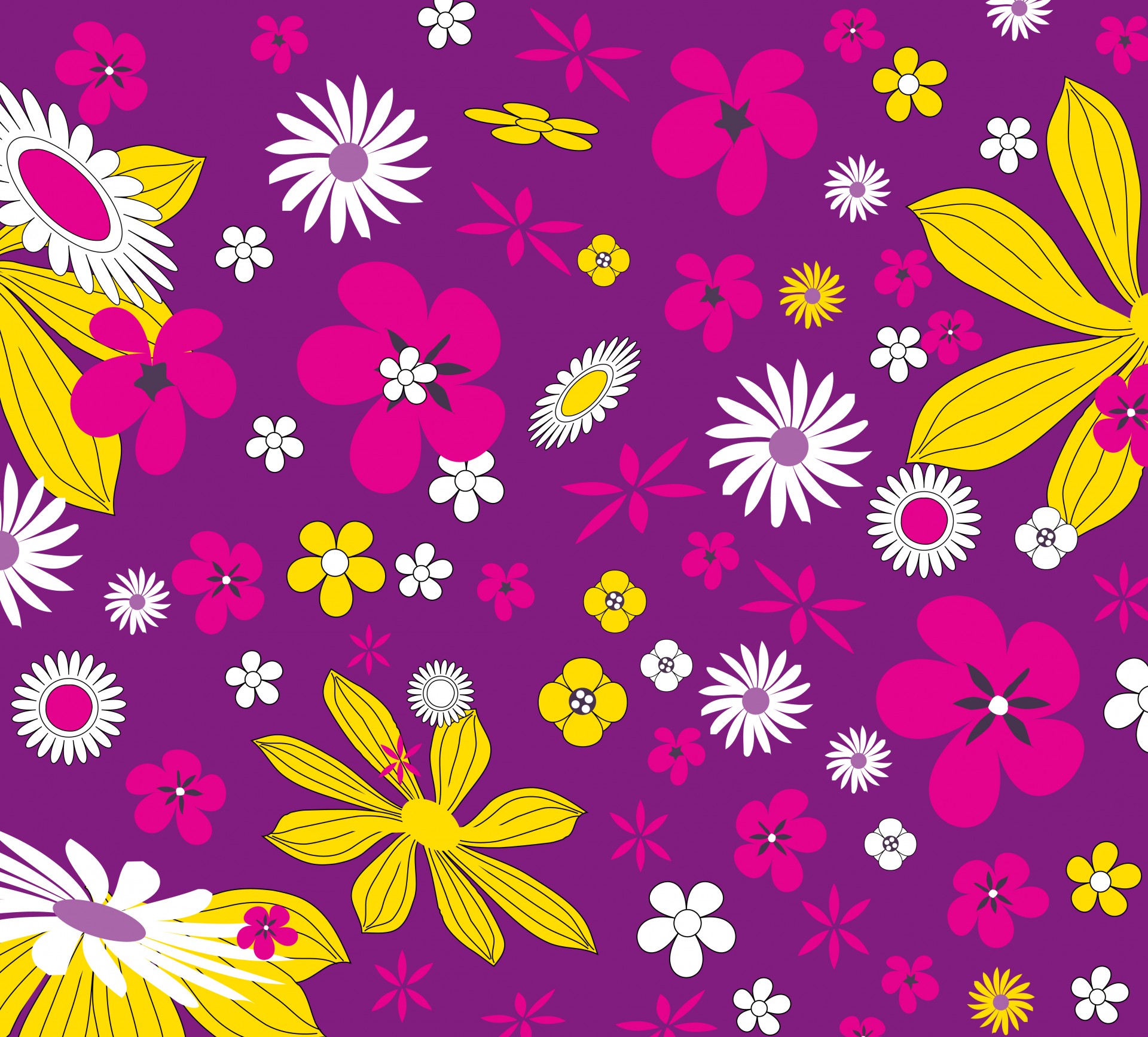 Blumen, Blumen-Muster-Hintergrund
