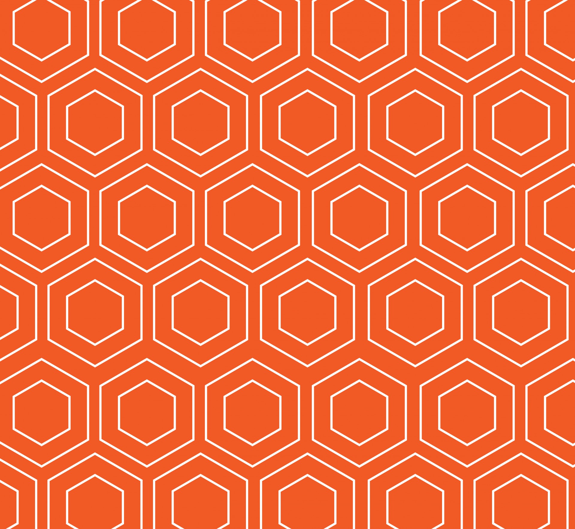 Геометрический узор обоев Оранжевый