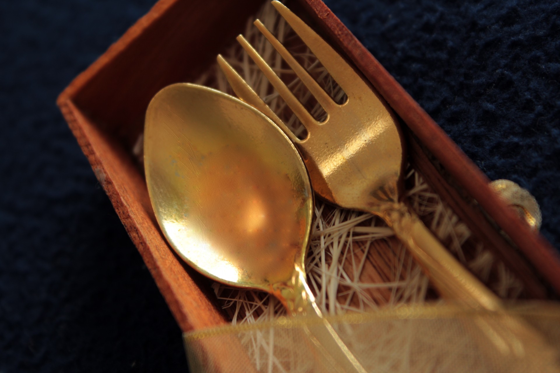 Gold Spoon And Fork 2