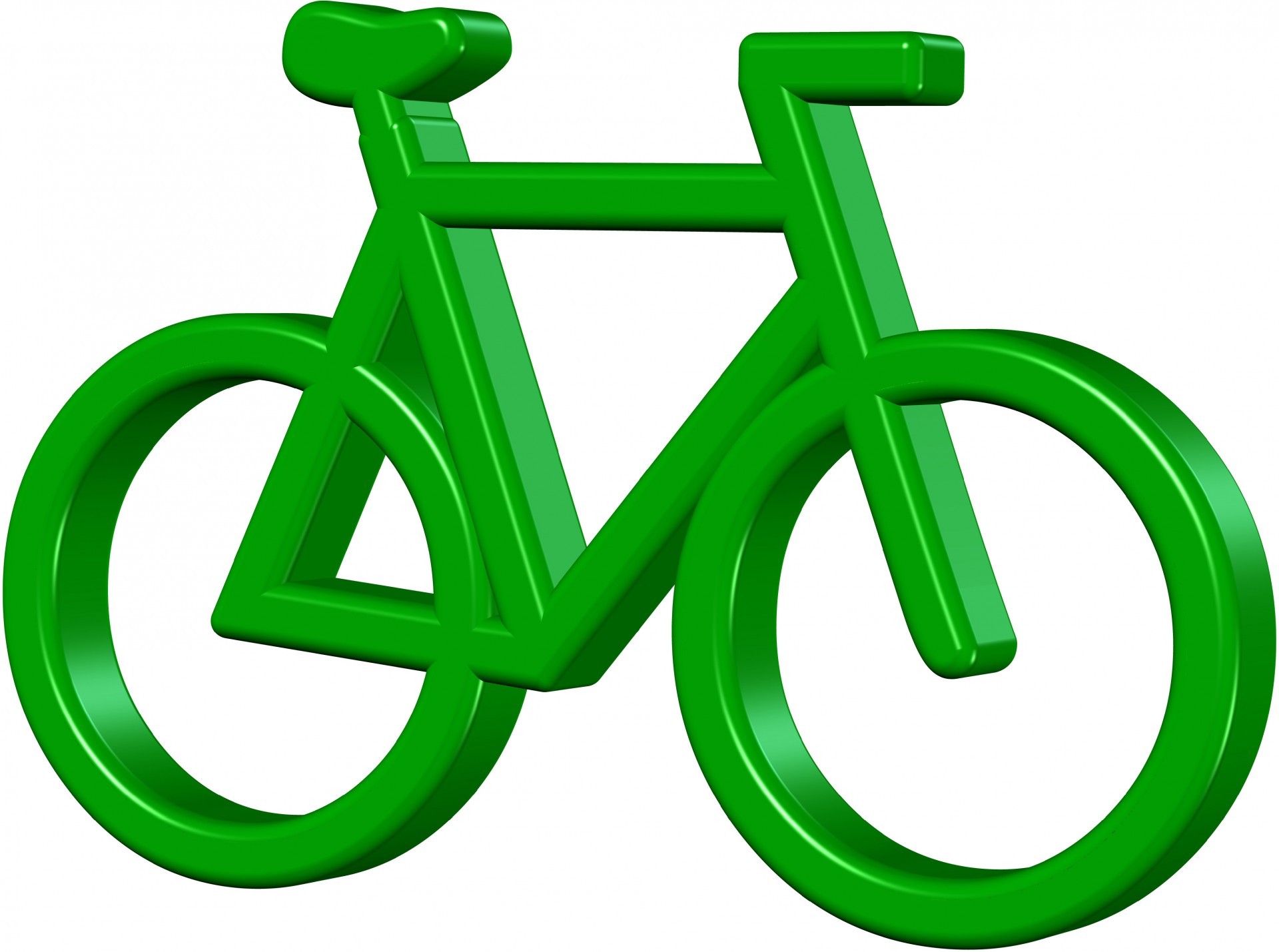 Зеленый велосипед