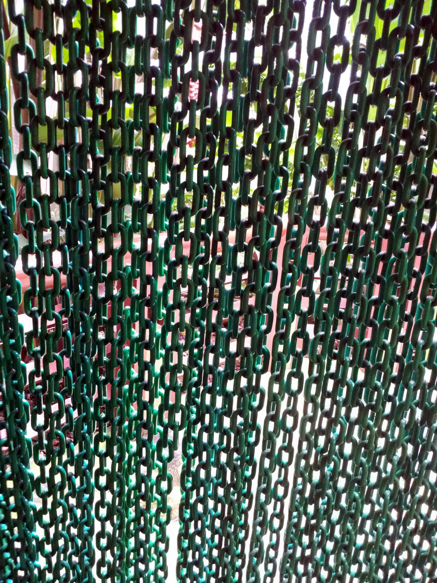 Grüne Kette Vorhang
