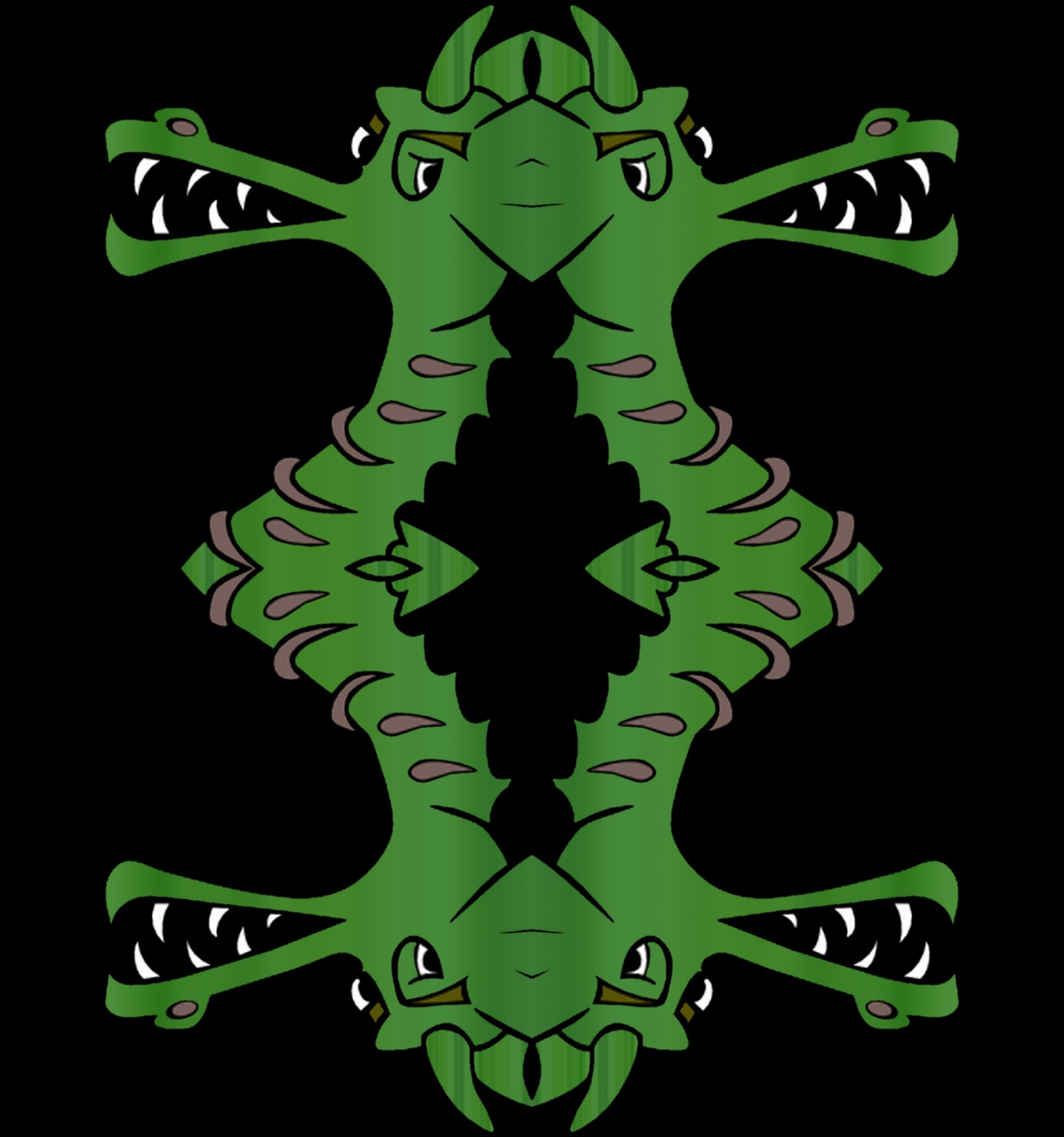 Grüne Krokodil