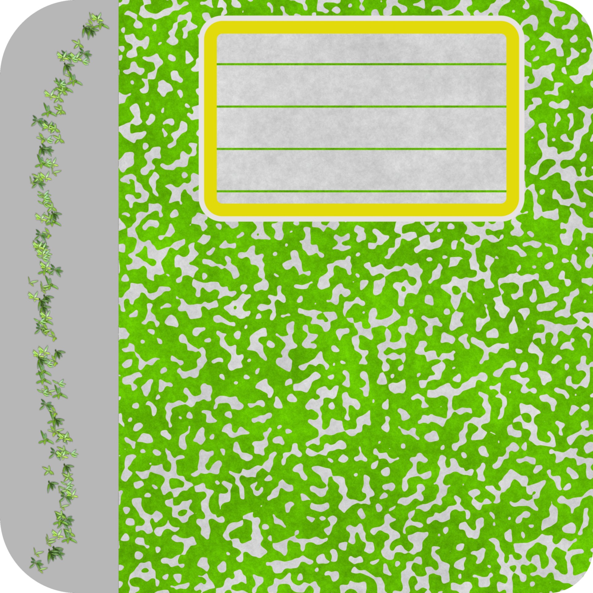 Зеленый ноутбук