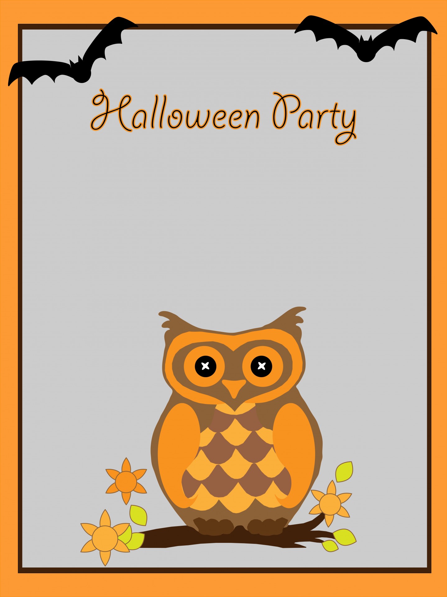 Carte d'invitation Halloween