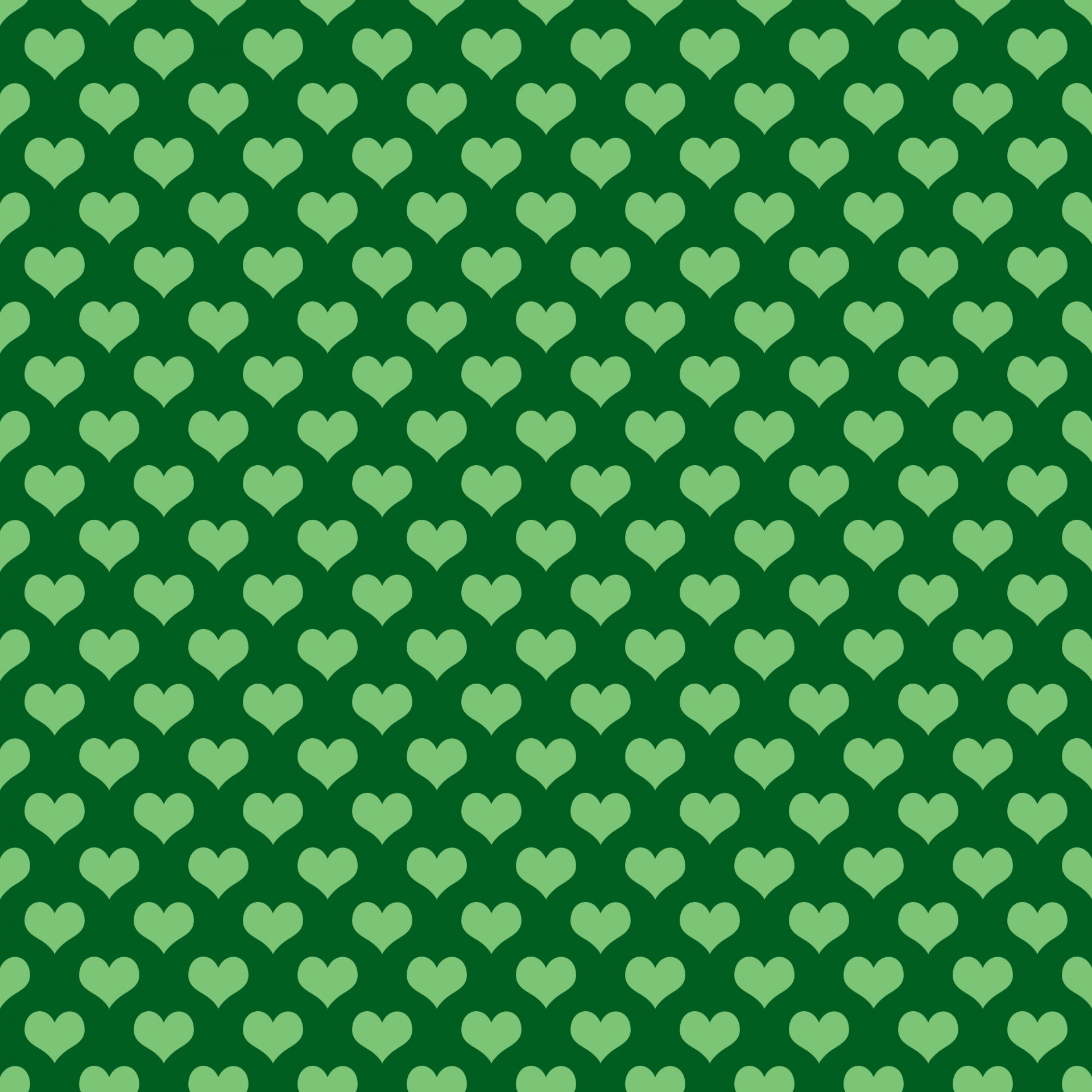 Сердца фона обои Зеленый