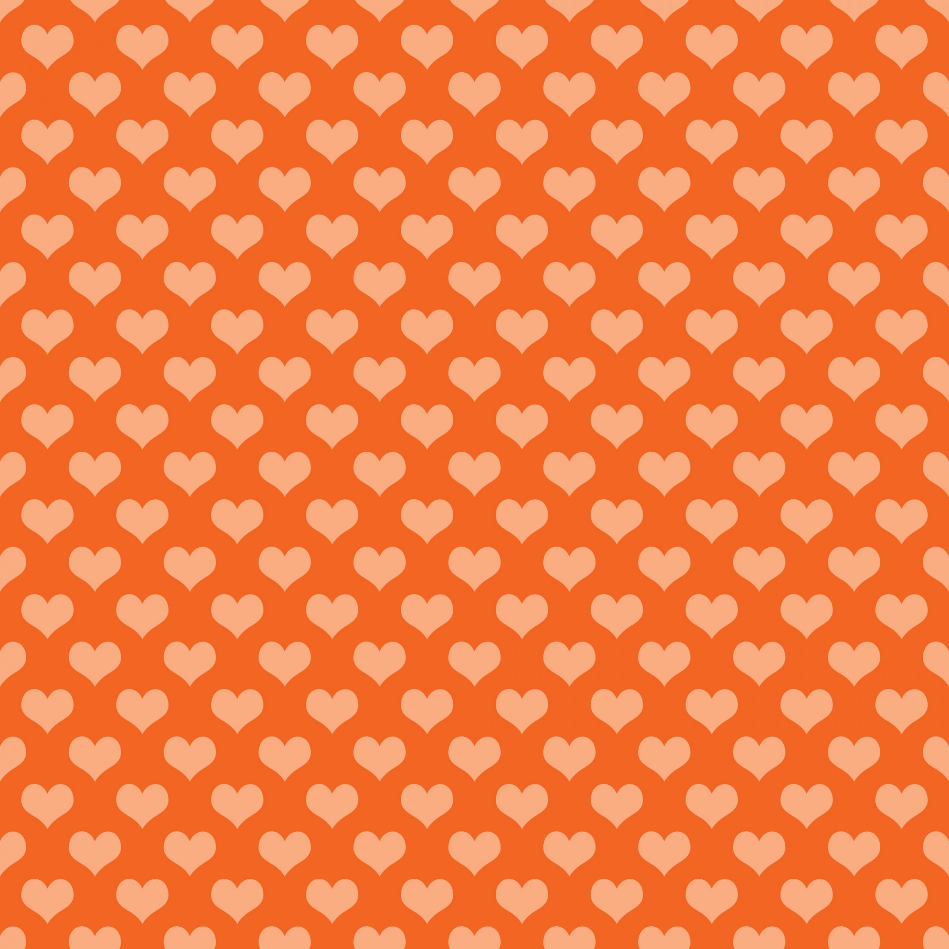 Сердца обои Оранжевый