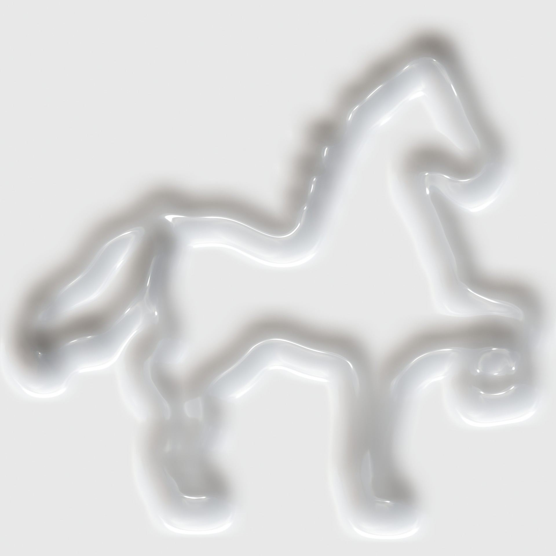 Лошадь в пластиковые