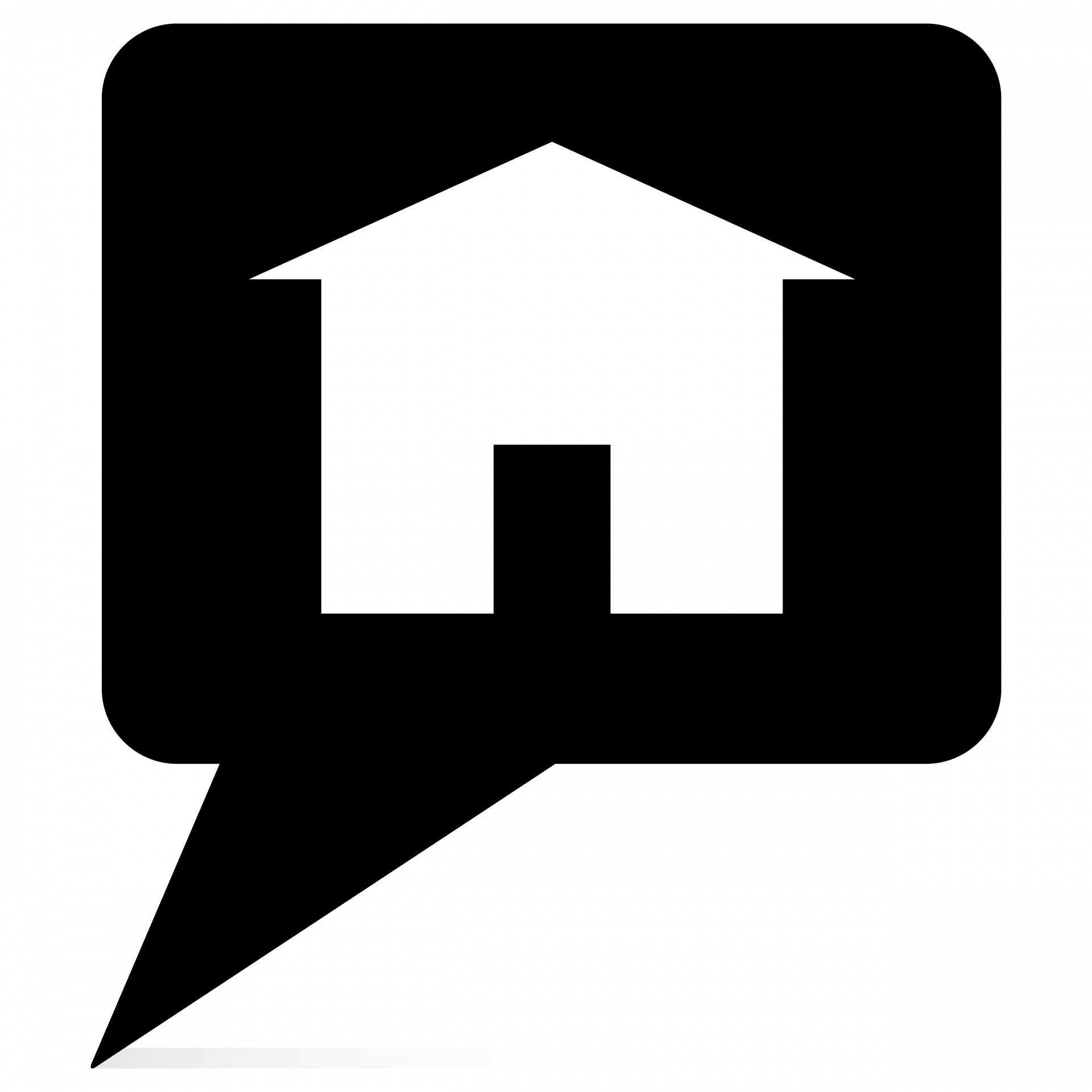 Haus-Symbol (schwarz)