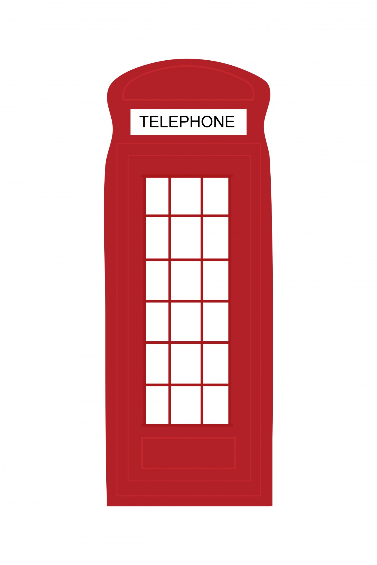 London Telephone Box Clip