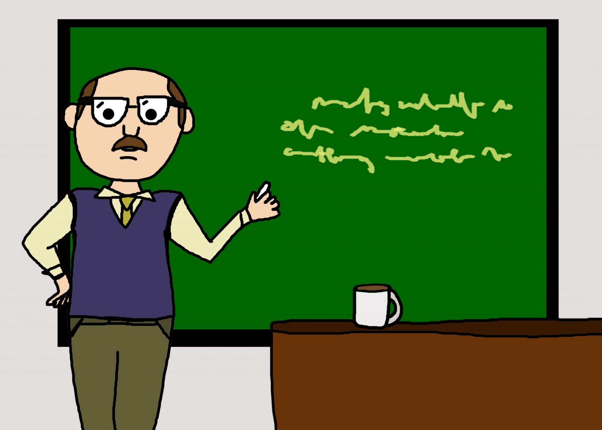 мужской мультфильма учителя