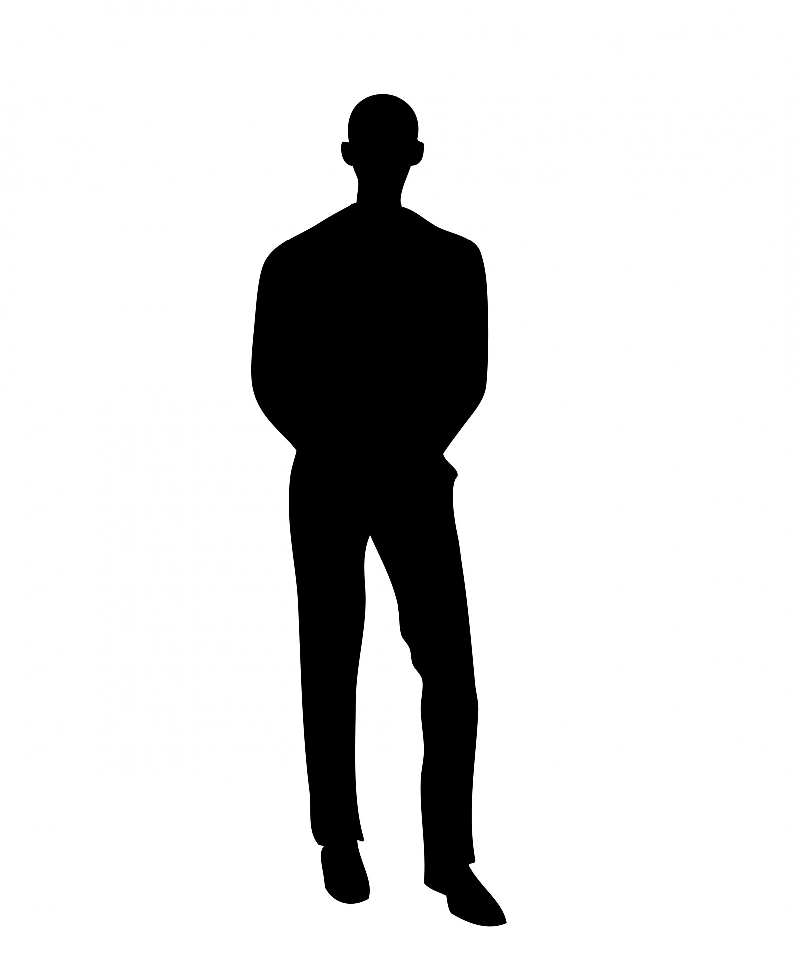 Man in Black Silhouette Immagine gratis - Public Domain Pictures