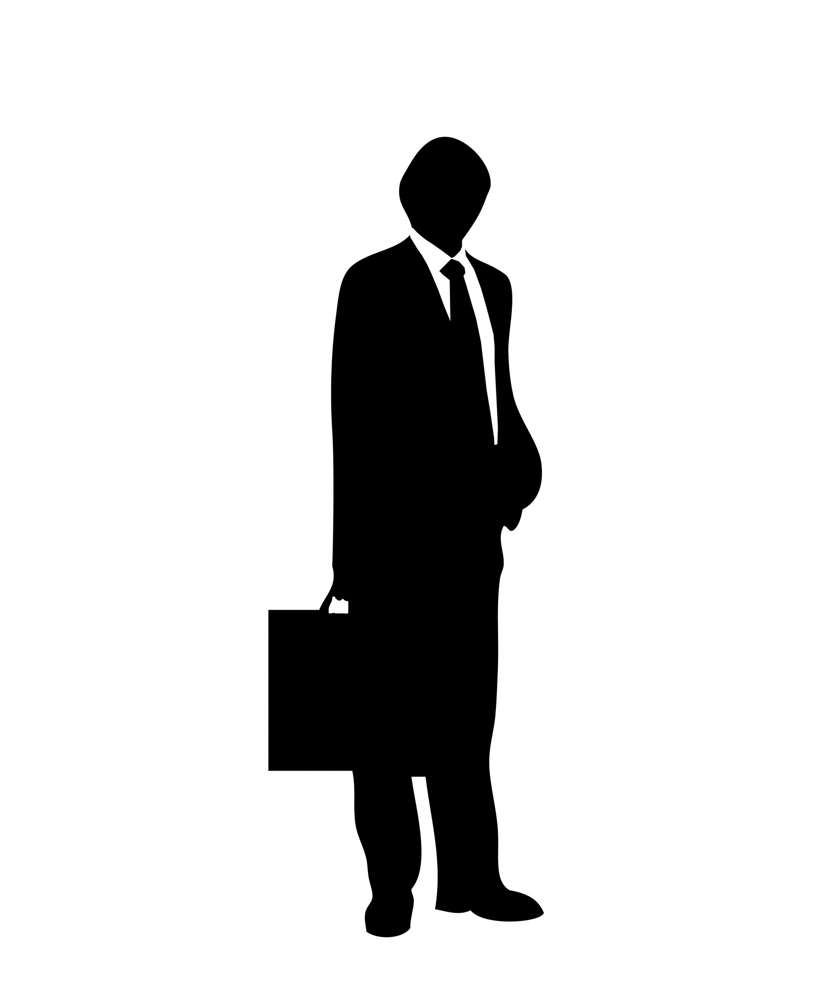 Man in Suit y Briefcase