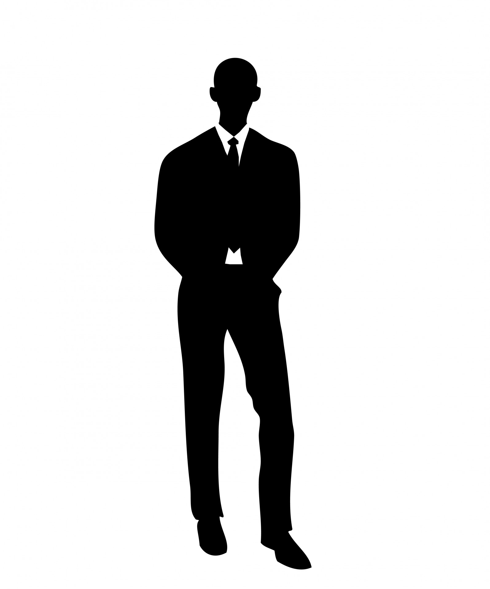 Man in Suit Silhouette