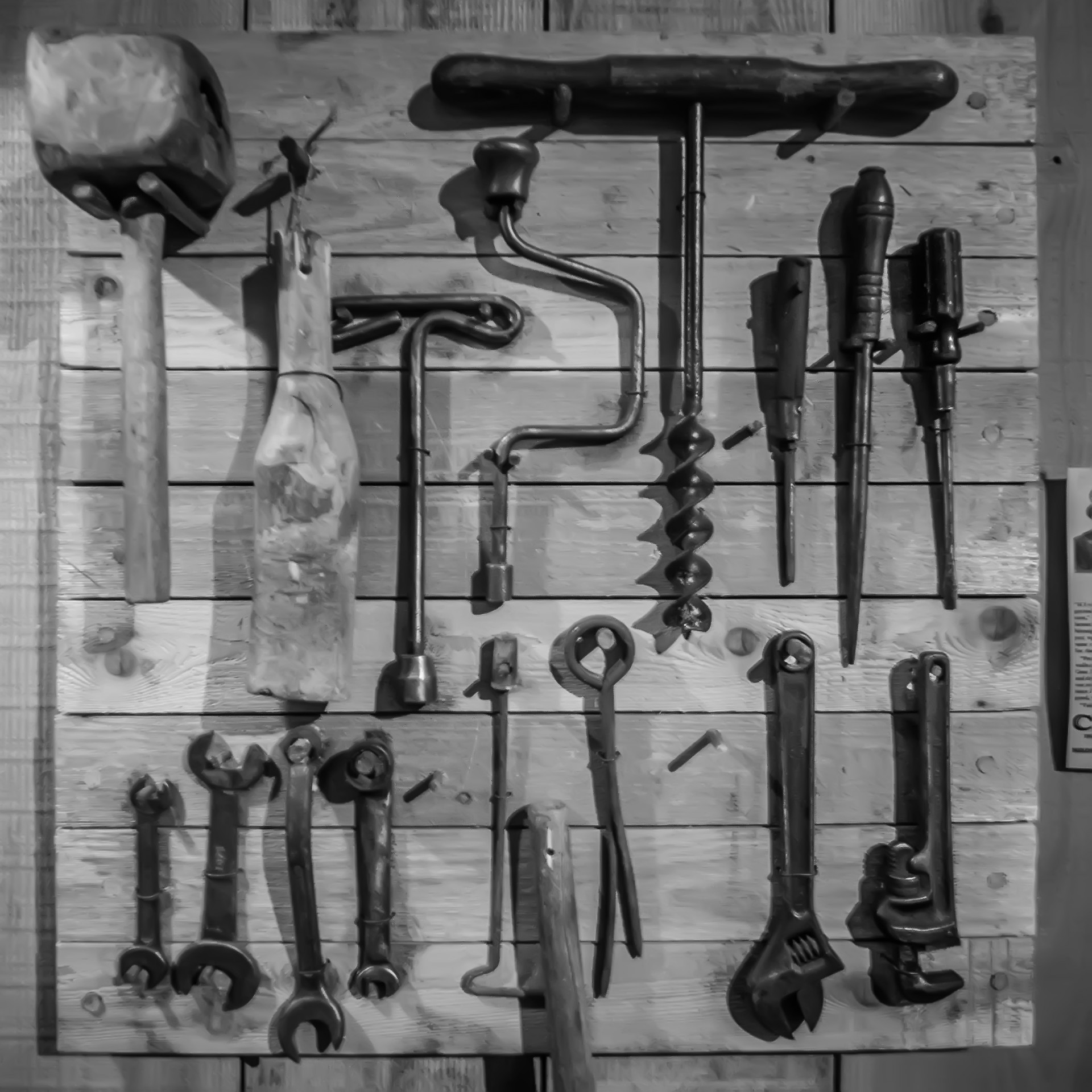 Oude boerderij tool set