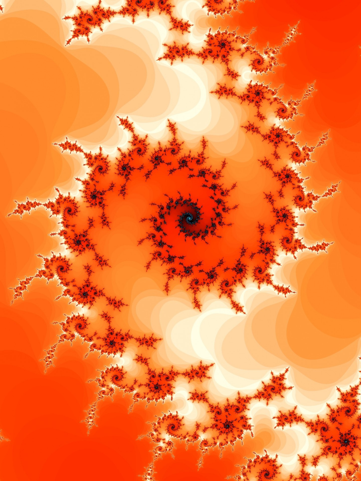 Оранжевый фрактальной спиральные