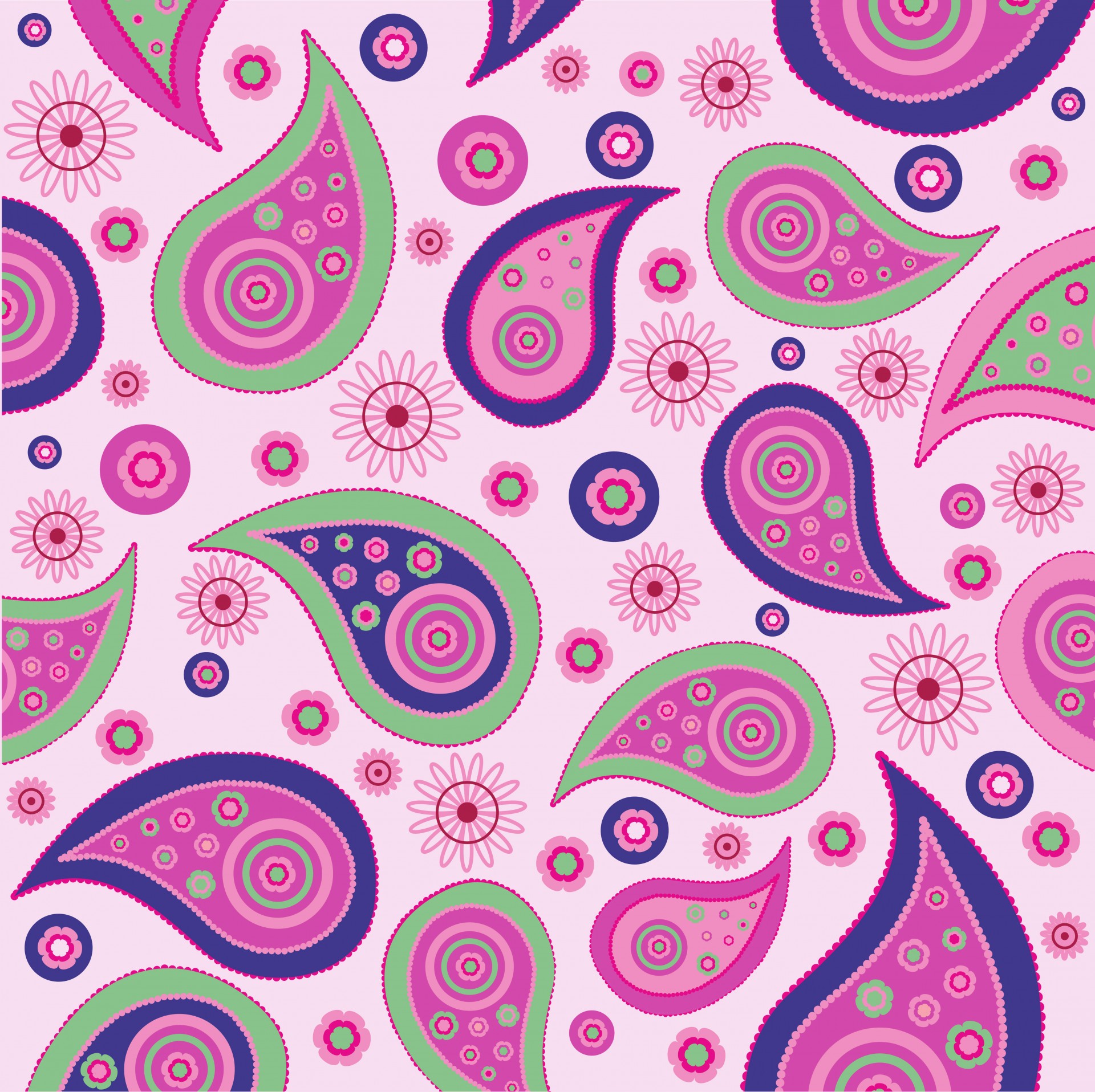 Paisley-Muster-Hintergrund Rosa